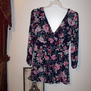 TOXIK FLOWER MINI DRESS VERY CUTE L